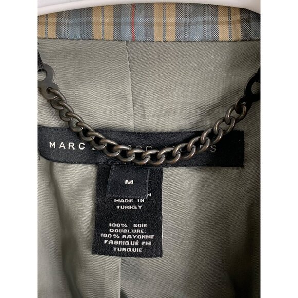 Mens MARC by MARC JACOBS Size M Plaid Silk Notch Lapel Sport Coat 7153 - Picture 10 of 11